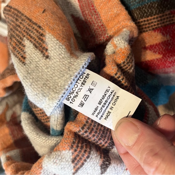 COWOKA Women's Aztec Print Pullover Hoodie Sweatshirt LG - Picture 7 of 7